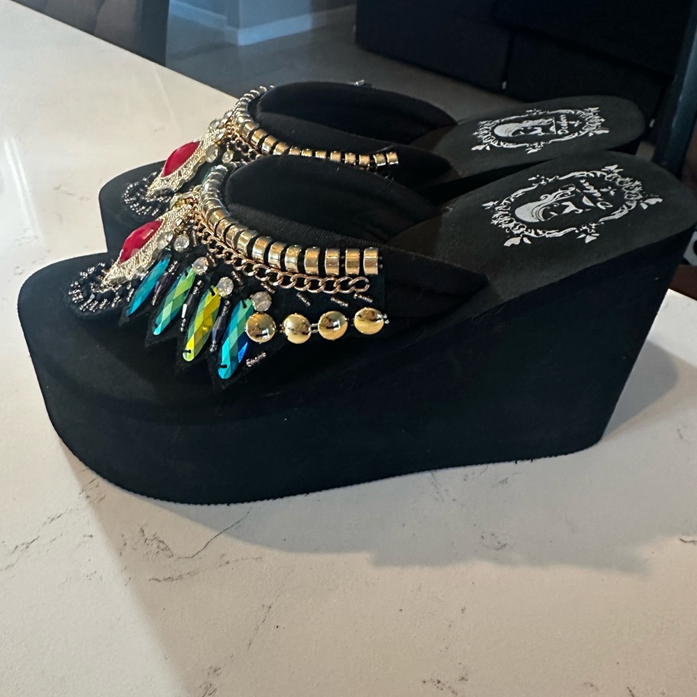 Boho Embellished Platforms - Picture 2 of 2